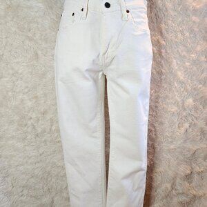 Levi's 511 Women's White Straight Legs Denim Jeans W31xL32